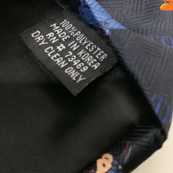 Disney | Dark Blue POOH 100% Polyester Necktie | Winnie The Pooh Series Collect - Picture 5 of 6